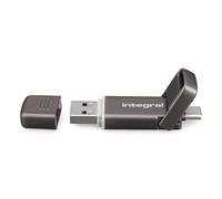 Disco Duro Integral INUSSD1TBSLIMXDL3.2 1TB SSD Esterno 550MB/s Dual USB Bronzo