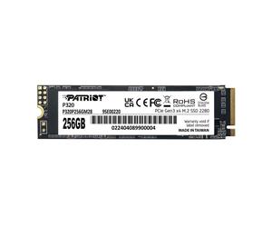 Disco Duro Patriot P320 256GB M.2 PCIe 3.0 NVMe 2200MB/s Uso Misto