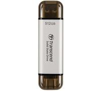 Disco Duro Transcend ESD310 512GB SSD USB 3.2 Gen 2 1050MB/s Argento
