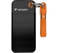Verbatim Pocket SSD 128 GB, SSD esterno USB 3.2 Gen 2, fino a 1000 MB/s di lettura e scrittura, disco rigido portatile per PC, Mac e console, nero/arancione