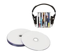 Disco DVD R Vergine, CD Vergini di Grande capacità da 4,7 GB, Disco Multimediale Registrabile Multiuso per PC Ad Alta velocità 16X per Foto Video Musicali, Disco Dati di Film