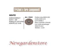 Disco ferodo frizione 15441 trattore DEUTZ Agrocompact Agrolux Agroplus 40x36,5