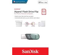 Disco Flash SanDisk iXpand Flip USB3.1 64GB/128GB Per Backup Del Tuo iPhone -UK