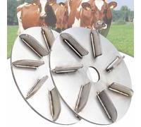 Disco For La Rimozione Dei Peli In Metallo Che Consente Di Risparmiare Manodopera, Peli Di Animali Pratici E Altamente Efficienti, For Uso In Fattoria, Macelleria, Officina(Nine teeth,2psc)