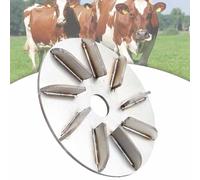 Disco For La Rimozione Dei Peli In Metallo Che Consente Di Risparmiare Manodopera, Peli Di Animali Pratici E Altamente Efficienti, For Uso In Fattoria, Macelleria, Officina(Seven teeth,1psc)