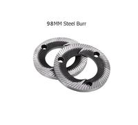 Disco For Macinacaffè In Lega Di Titanio Di Grandi Dimensioni Da 98 Mm, Copia Della Macina SSP, Macina Piatta For Macchina Macinacaffè C98pro-DL Ed EK43(Stainless steel burr)