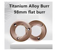 Disco For Macinacaffè In Lega Di Titanio Di Grandi Dimensioni Da 98 Mm, Copia Della Macina SSP, Macina Piatta For Macchina Macinacaffè C98pro-DL Ed EK43(Gold)