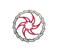 Disco freno XLC 180 mm argento/rosso