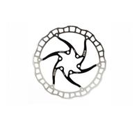 Elvedes Lx16 6b Brake Disc Argento 160 mm Silver / Black