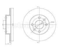 DISCO FRENO 77 00 704 705 PER RENAULT CLIO I RAPID 11 19 II SUPER 5 9 21 LOGAN I