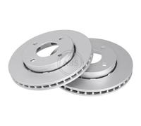 Disco Freno A.b.s. 17650 Rivestito per Mitsubishi Smart Assale Anteriore