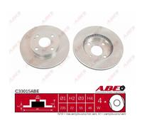 Disco freno ABE C33015ABE anteriore, ventilato, 1 Pezzo