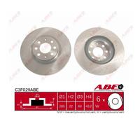 Disco freno ABE C3F029ABE anteriore, ventilato, 1 Pezzo