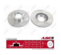 Disco freno ABE C3R022ABE anteriore, ventilato, altamente carbonizzato, 1 Pezzo