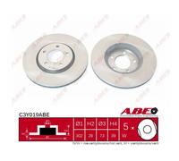 Disco freno ABE C3Y019ABE anteriore, ventilato, 1 Pezzo