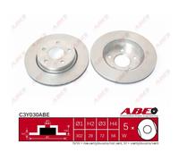 Disco freno ABE C3Y030ABE anteriore, ventilato, 1 Pezzo