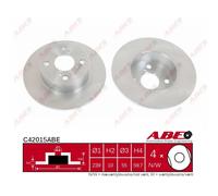 Disco freno ABE C42015ABE posteriore, pieno, 1 Pezzo