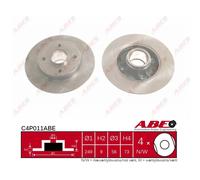 Disco freno ABE C4P011ABE posteriore, pieno, 1 Pezzo