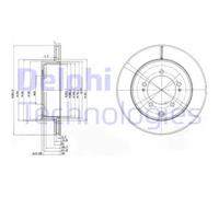 DELPHI BG9849 Disco freno