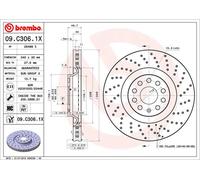Disco freno BREMBO XTRA LINE BREMBO 09.C306.1X, 1 Pezzo