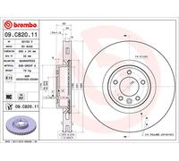 Brembo Disco freno 09C82011 anteriore ventilato altamente carbonizzato 1 pezzo