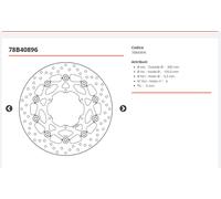 DISCO ANTERIORE FLOTTANTE BREMBO SERIE ORO PER BMW 650 F 650 ST 1997-2001