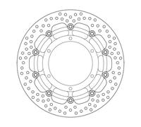 Moto-master Halo Yamaha 113129 Front Brake Disc Argento