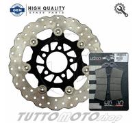 DISCO FRENO ANTERIORE FLOTTANTE RMS + PASTIGLIE KYMCO DOWNTOWN 350 2015-2016