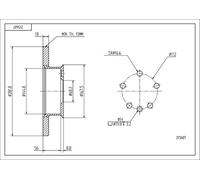 Disco freno anteriore HART 215 607 per VW TRANSPORTER 2.5 TDI