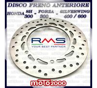 DISCO FRENO ANTERIORE IN ACCIAIO RMS PER HONDA FORZA SH 300 SILVERWING 400 600