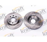 KRAFT AUTOMOTIVE 2X Disco Freno Anteriore Ø238 Mm Per Renault Twingo I C06_ 1.2