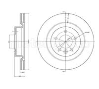 Disco freno anteriore METELLI 23-1218C per LAND ROVER RANGE ROVER 4.4 4x4