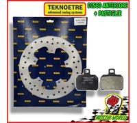 DISCO FRENO ANTERIORE + PASTIGLIE ORGANICHE BEVERLY 500 2002 2003 2004 2005 2006