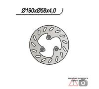 Ng 1024030 Round Brake Disc Argento