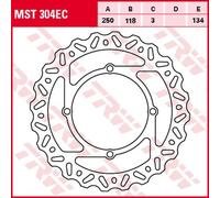 DISCO FRENO ANTERIORE SUZUKI RMZ 250 07-09, RMZ 450 05-,