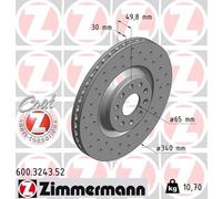 ZIMMERMANN 600.3243.52 Disco freno per AUDI,CUPRA,SEAT,SKODA,VW
