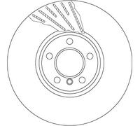 Disco freno Assale anteriore Dx per BMW 5 6 7