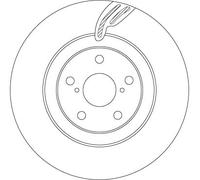 Disco freno Assale anteriore Dx per LEXUS TOYOTA GS IS MARK X RC