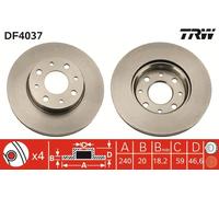 Disco freno Assale anteriore per ALFA ROMEO FIAT FIAT (NANJING) 145 146 MAREA PA