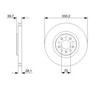 Disco freno Assale anteriore per ALFA ROMEO JEEP 159 BRERA CHEROKEE GIULIETTA SP