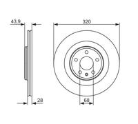 Disco freno Assale anteriore per ALPINE NISSAN RENAULT 5 5 E-TECH A290 AUSTRAL C