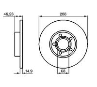 Disco freno Assale anteriore per AUDI 100 A4 A6