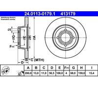 Disco freno Assale anteriore per AUDI 80