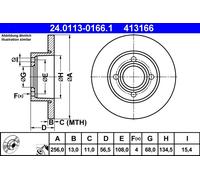 Disco freno Assale anteriore per AUDI 80