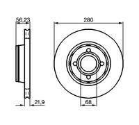Disco freno Assale anteriore per AUDI 80 CABRIOLET COUPE