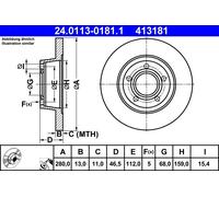 Disco freno Assale anteriore per AUDI A4