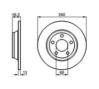 Disco freno Assale anteriore per AUDI A4