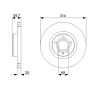 Disco freno Assale anteriore per AUDI A6