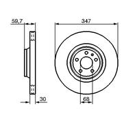 Disco freno Assale anteriore per AUDI A6 A6 Allroad
