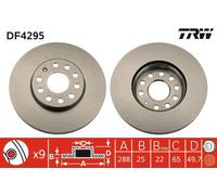 Disco freno Assale anteriore per AUDI AUDI (FAW) CUPRA SEAT SKODA SKODA (SVW) VW